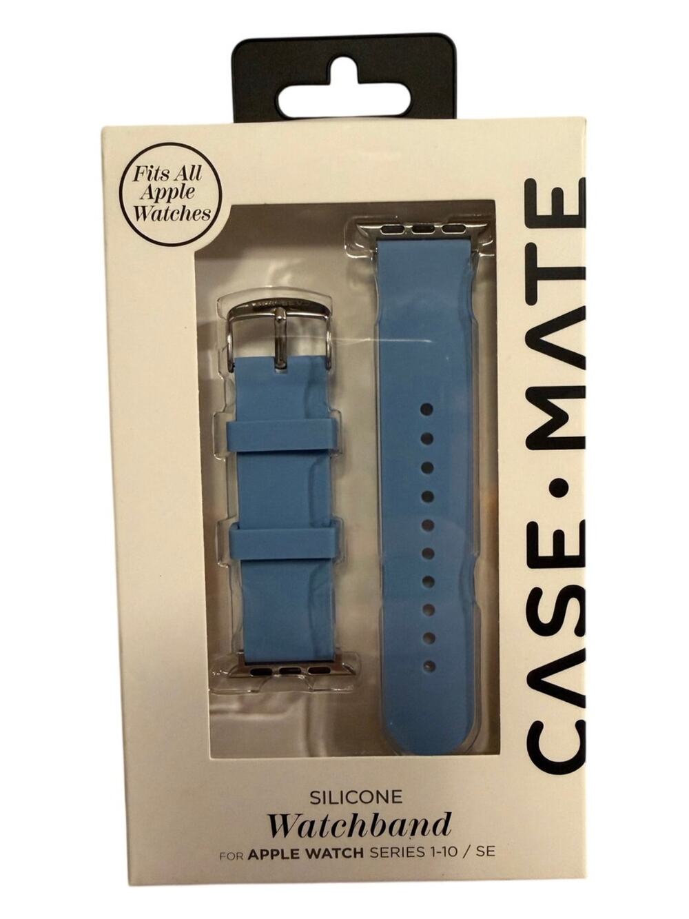 Case-Mate Apple Watch Band Blue Silicone Series 1-10 SE All Sizes Sport Strap